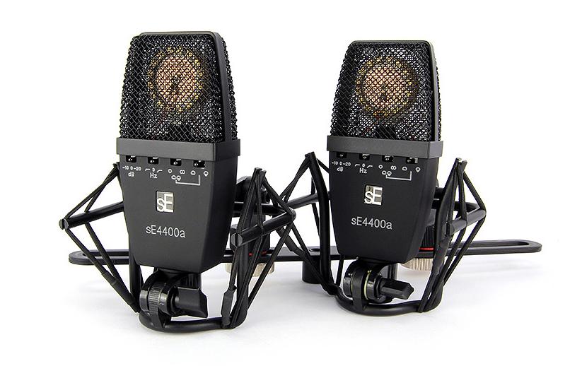 SE Electronics SE4400 Studio-Mikrofon 2er-Set – XLR, Kabelgebunden, Umschaltbar, Schwarz