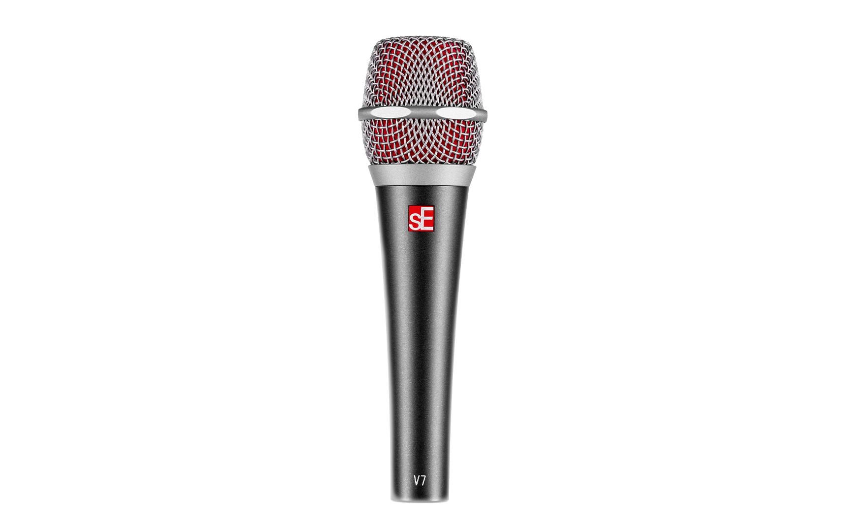 SE Electronics V7 X Bühnenmikrofon – XLR, Superniere, für Verstärker, Schwarz
