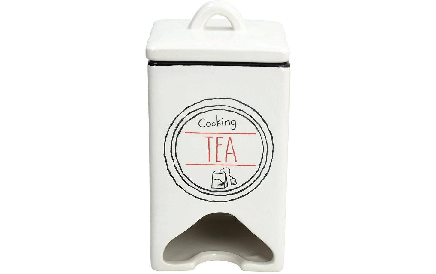 Tognana Porcellane Keramik Teebeutelbox, 12 × 12 × 14 cm, beige