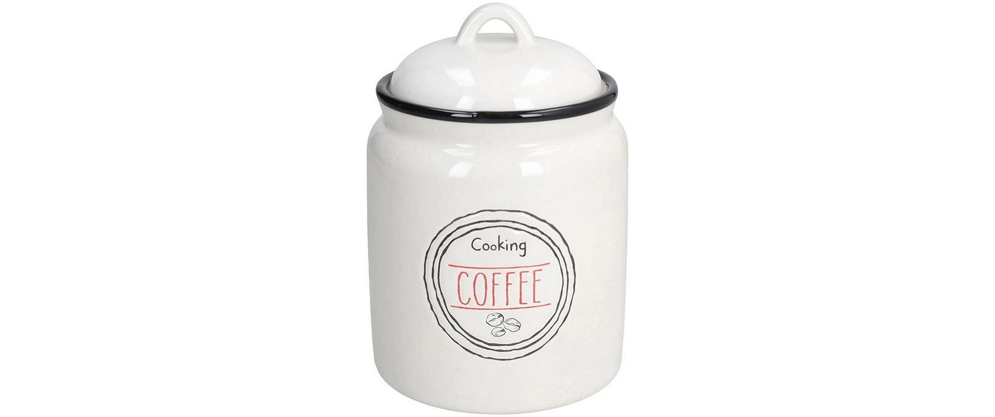 Tognana Porcellane Tognana Dolce Casa – Vorratsdose 900 ml, Ø 12 cm, Keramik, Beige
