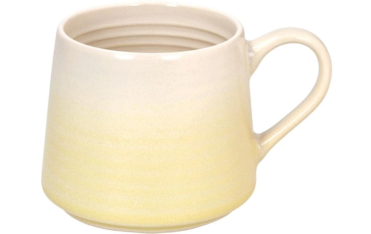 Tognana Porcellane Kaffeetasse – 450 ml, Ø 11 cm, Porzellan, Gelb, spülmaschinenfest, mikrowellengeeignet