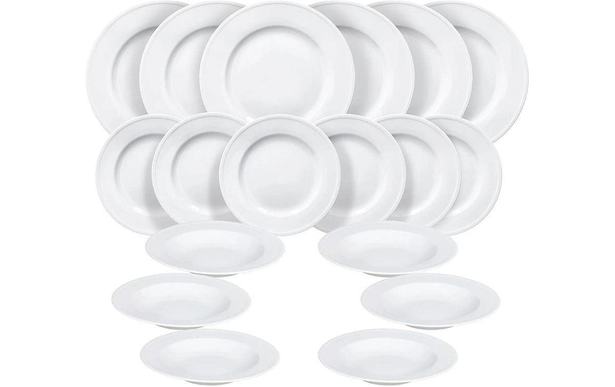 Tognana Porcellane Tognana Speise-Service Milan – Set 18-teilig, Ø 27/22/20,5 cm, Porzellan, spülmaschinenfest