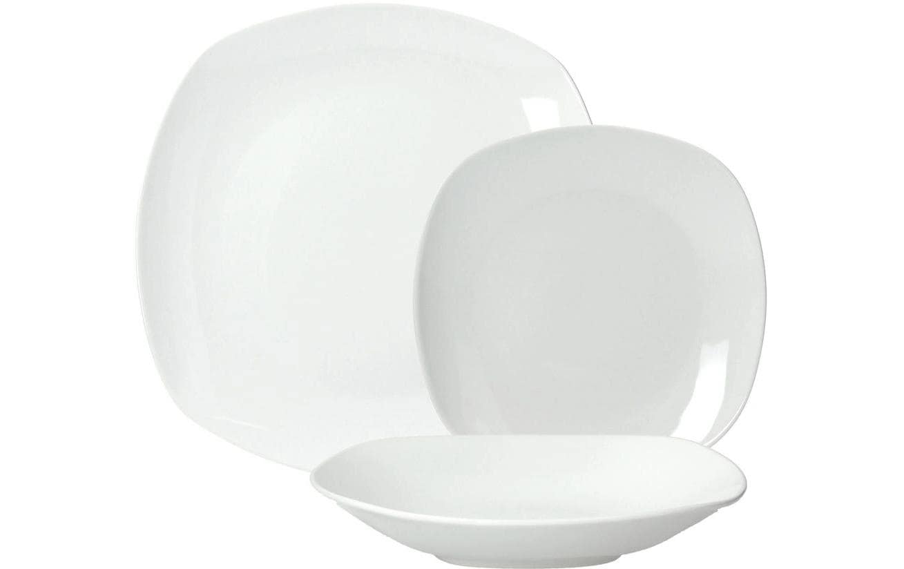 Tognana Porcellane Tognana Splendor Speise-Service – Set 18-teilig, Ø 25/21/19 cm, Porzellan, Weiss, spülmaschinenfest