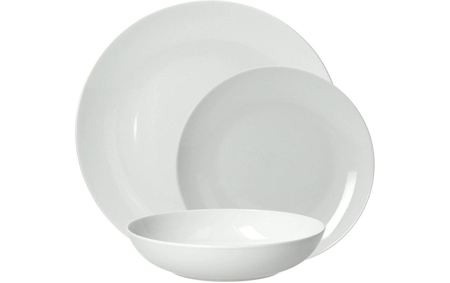 Tognana Porcellane Geschirrset Metropolis – 18-teiliges Set, Speiseteller Ø 27 cm, Porzellan, spülmaschinenfest