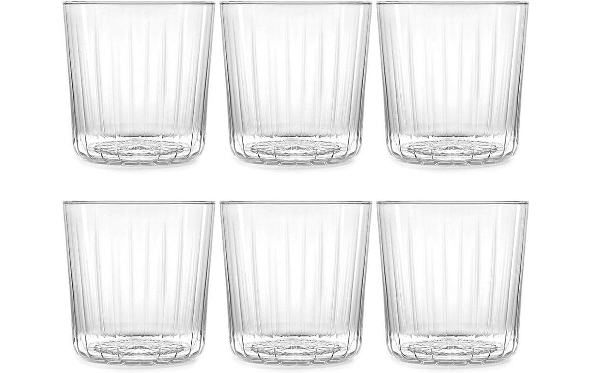 Tognana Porcellane Tognana Trinkgläser Aura – 6er Set, 370 ml, Ø 8,5 cm, H 9,0 cm, Glas, Transparent, spülmaschinenfest