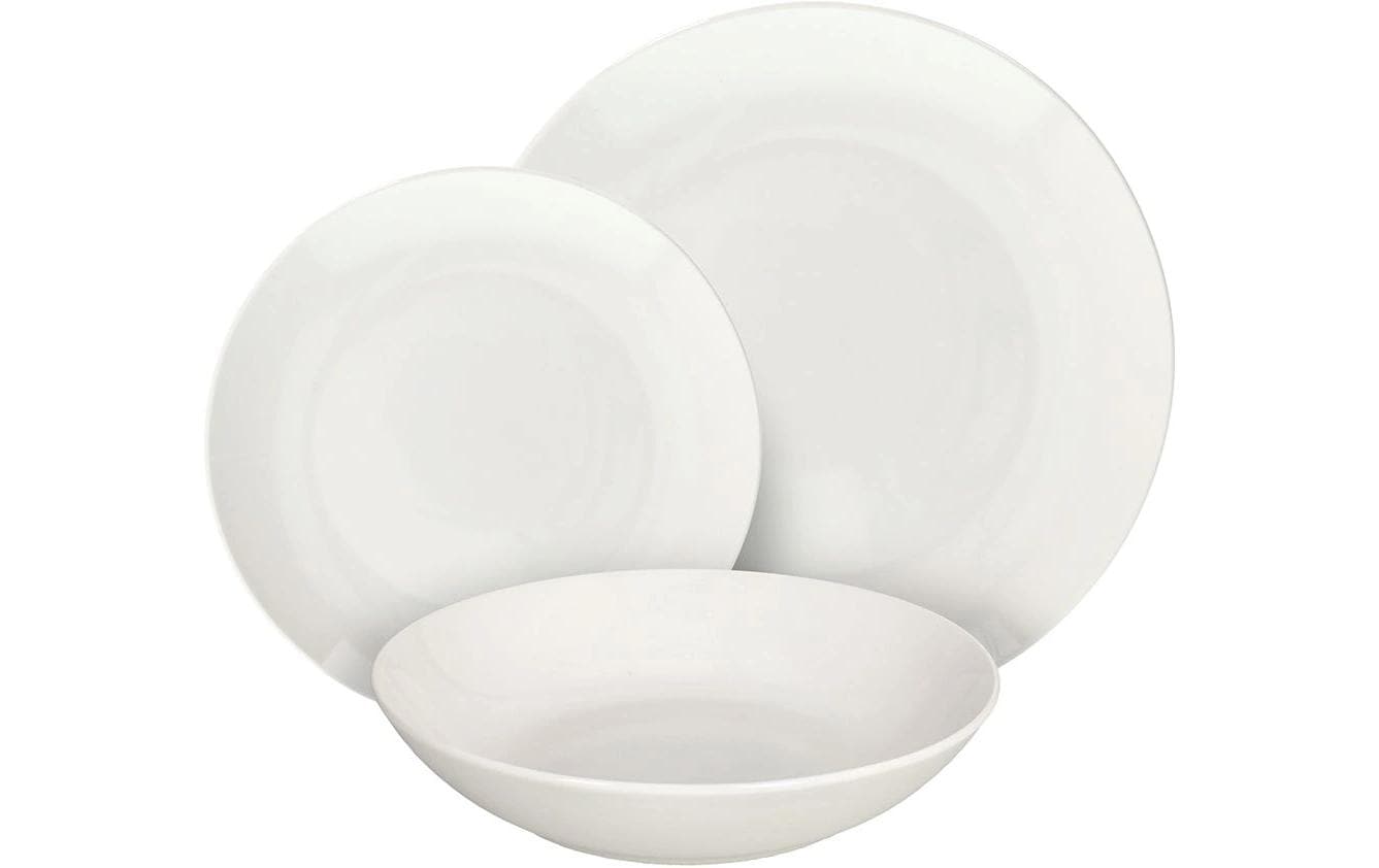 Tognana Porcellane Tognana Speise-Service Modus – Set 18-teilig, Ø 27/20/19 cm, Porzellan, spülmaschinenfest, mikrowellengeeignet
