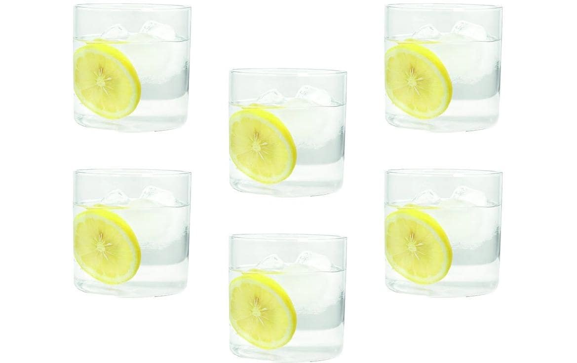 Tognana Porcellane Tognana Trinkgläser Lyra – 6er Set, 330 ml, Ø 8 cm, Borosilikatglas, spülmaschinenfest, mikrowellengeeignet