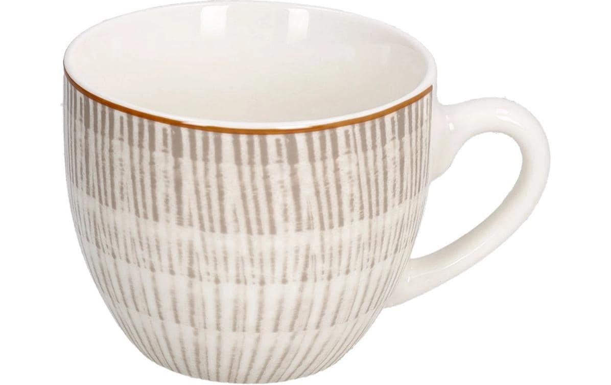 Tognana Porcellane Kaffeetassen-Set Iris – 6er Set, 200 ml, Ø 8 cm, Knochenporzellan, spülmaschinenfest