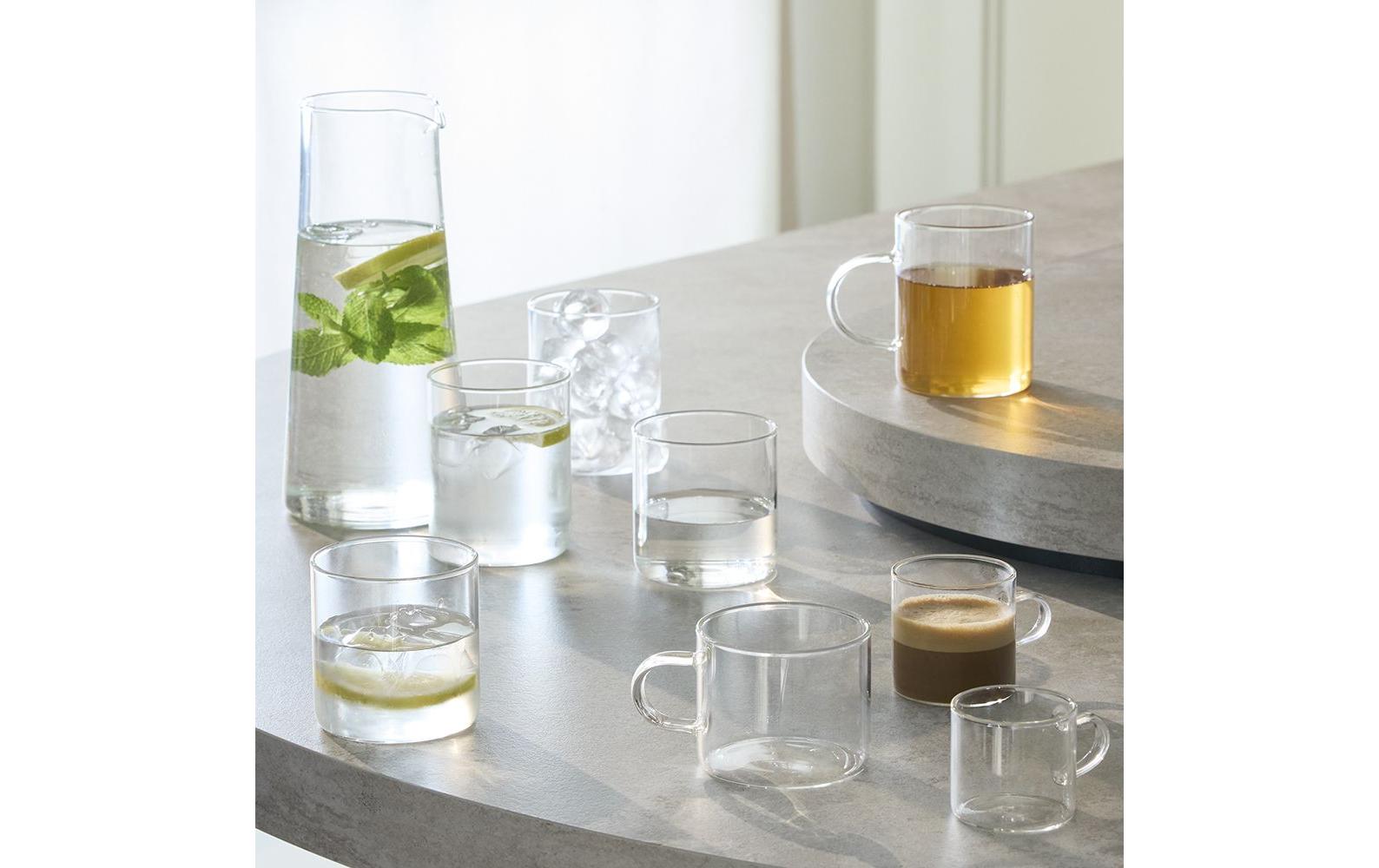 Tognana Porcellane Tognana Kaffeetassen-Set Lyra – 6er Set, 130 ml, Ø 6,0 cm, Borosilikatglas, Transparent, spülmaschinenfest
