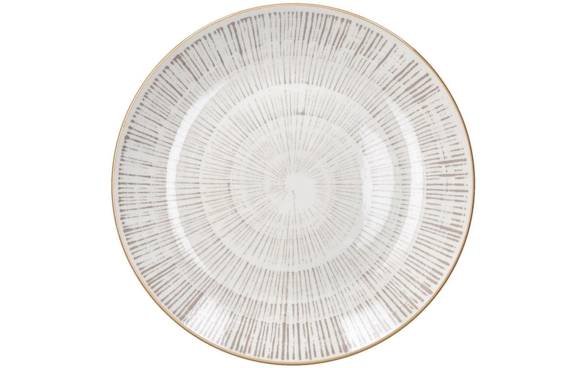 Tognana Porcellane Tognana Speise-Service Virtuo – Set 18-teilig, Ø 27/20/19 cm, Porzellan, Beige, spülmaschinenfest