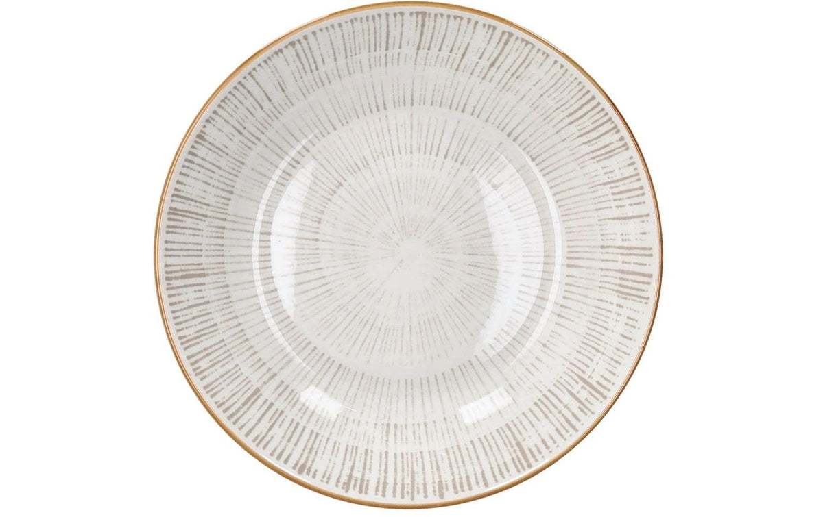 Tognana Porcellane Tognana Speise-Service Virtuo – Set 18-teilig, Ø 27/20/19 cm, Porzellan, Beige, spülmaschinenfest