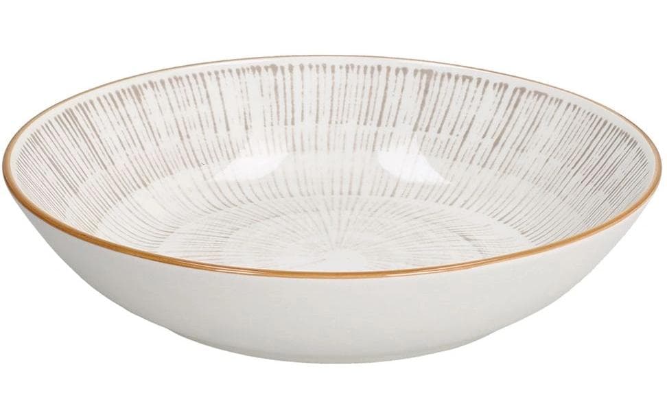 Tognana Porcellane Tognana Speise-Service Virtuo – Set 18-teilig, Ø 27/20/19 cm, Porzellan, Beige, spülmaschinenfest