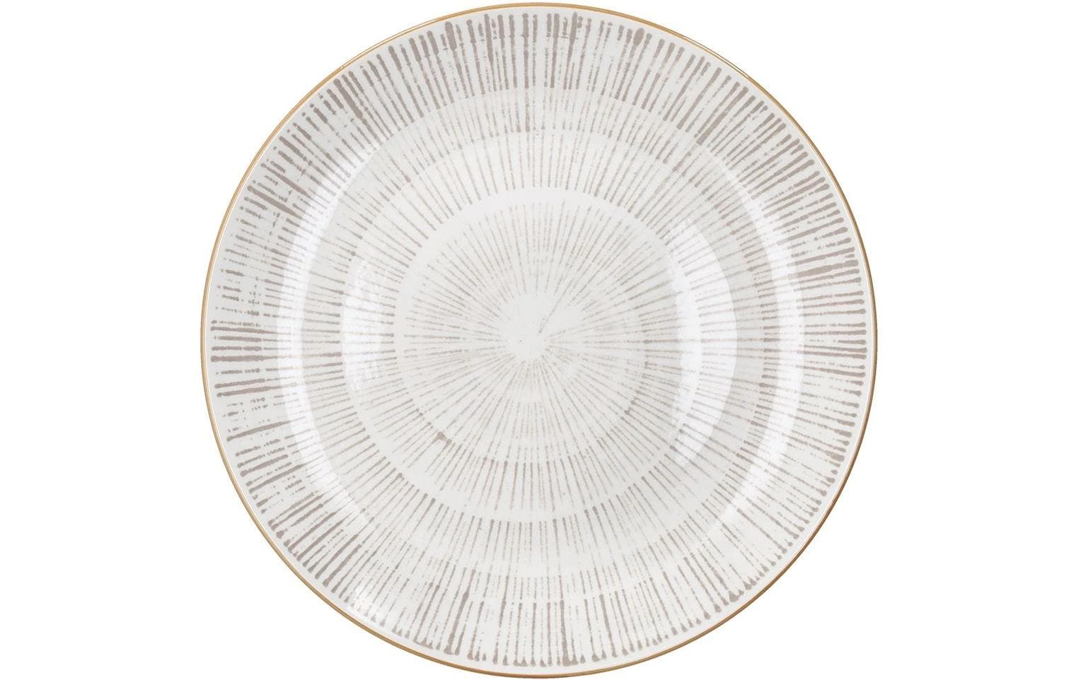 Tognana Porcellane Tognana Speise-Service Virtuo – Set 18-teilig, Ø 27/20/19 cm, Porzellan, Beige, spülmaschinenfest