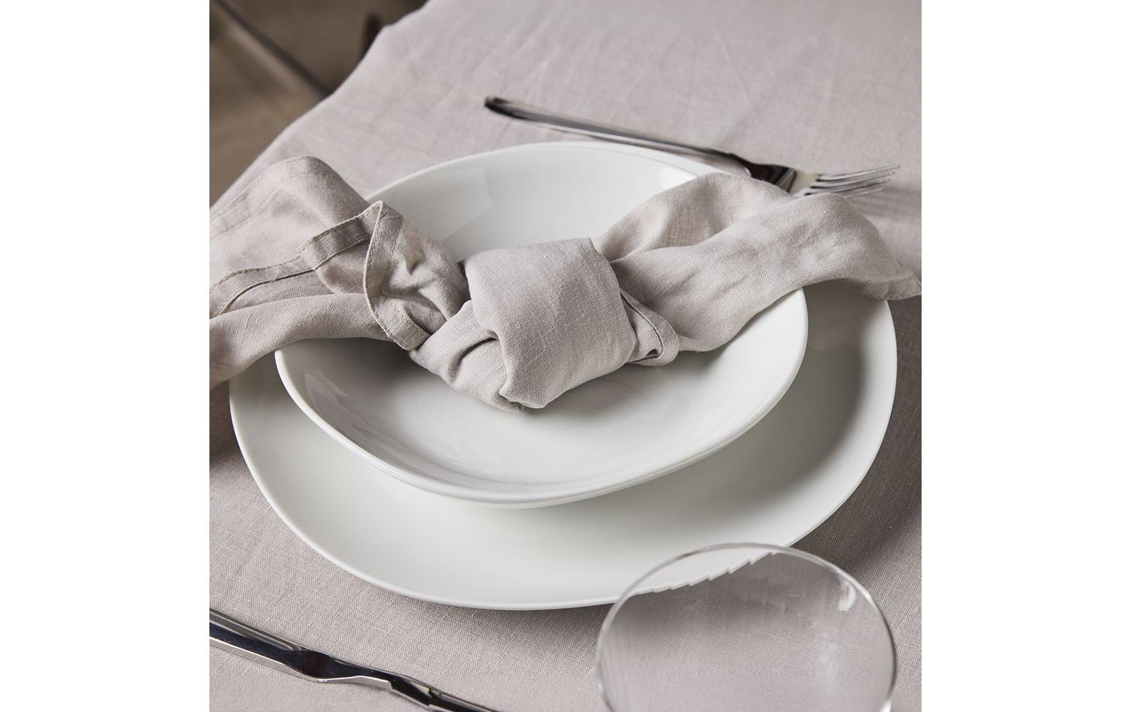 Tognana Porcellane Geschirrset Delphi – 18-teiliges Set, Ø 27/21 cm, Porzellan, spülmaschinenfest