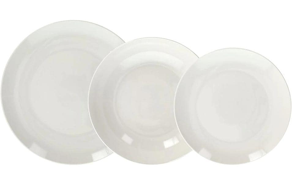 Tognana Porcellane Tognana Speise-Service Modus – Set 18-teilig, Ø 27/20/19 cm, Porzellan, spülmaschinenfest, mikrowellengeeignet