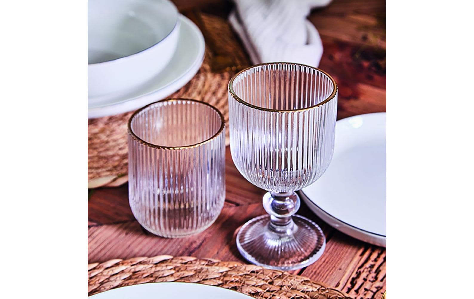Tognana Porcellane Tognana Trinkgläser Eclipse – 3er Set, 300 ml, Ø 7,5 cm, Glas, Transparent, spülmaschinenfest