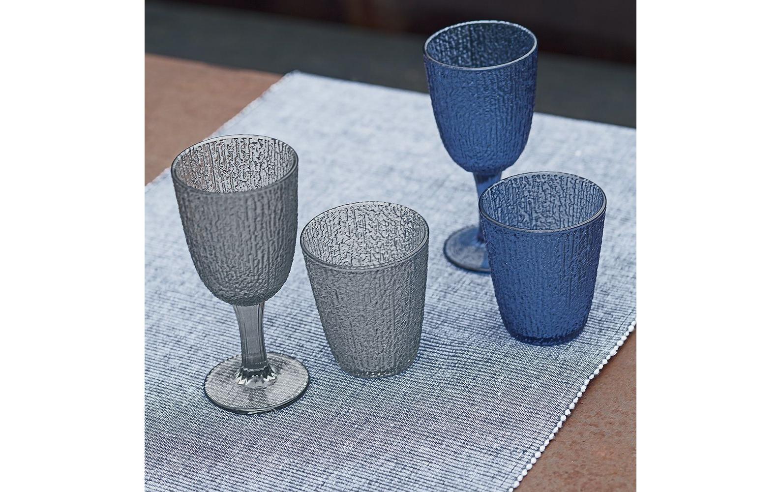 Tognana Porcellane Tognana Trinkgläser Davor – 3er Set, 280 ml, Ø 8,5 cm, Glas, Grau, spülmaschinenfest