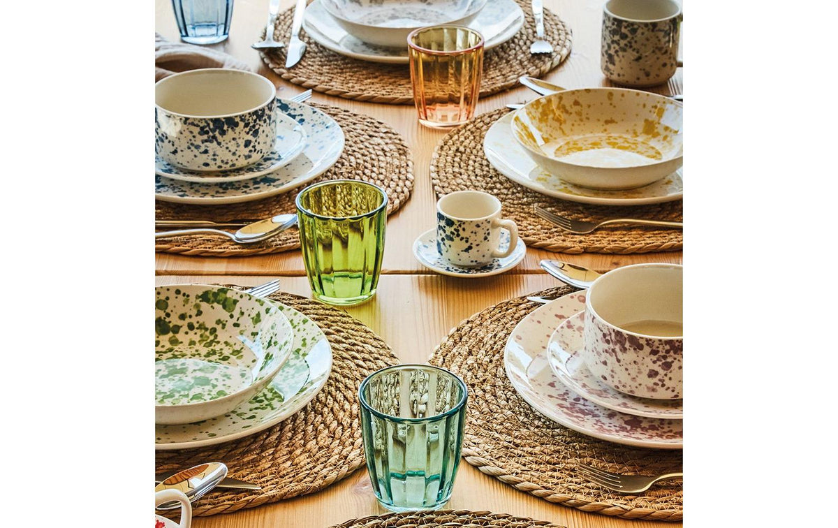 Tognana Porcellane Tognana Trinkgläser Siviglia – 6er Set, 310 ml, Ø 8,5 cm, Glas, Mehrfarbig, spülmaschinenfest