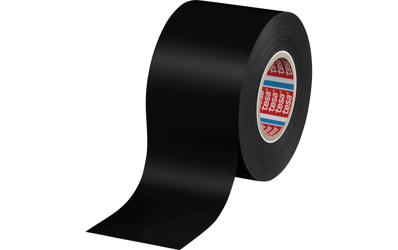 TESA Elektro-Isolierband – 50 mm × 33 m, schwarz, PVC, permanent, 1 Stück
