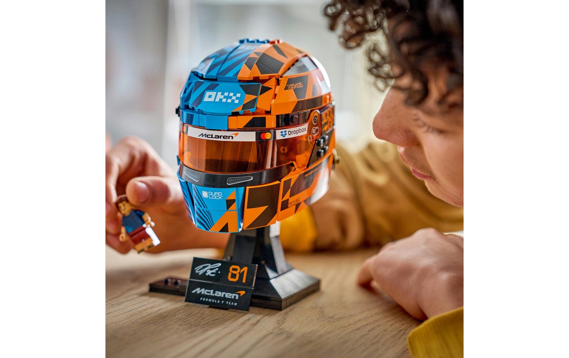 LEGO 3D Puzzle McLaren Mastercard F1 Team Piastri Helm – 793 Teile – 26,2×7,1×38,2 cm – ab 14 Jahren
