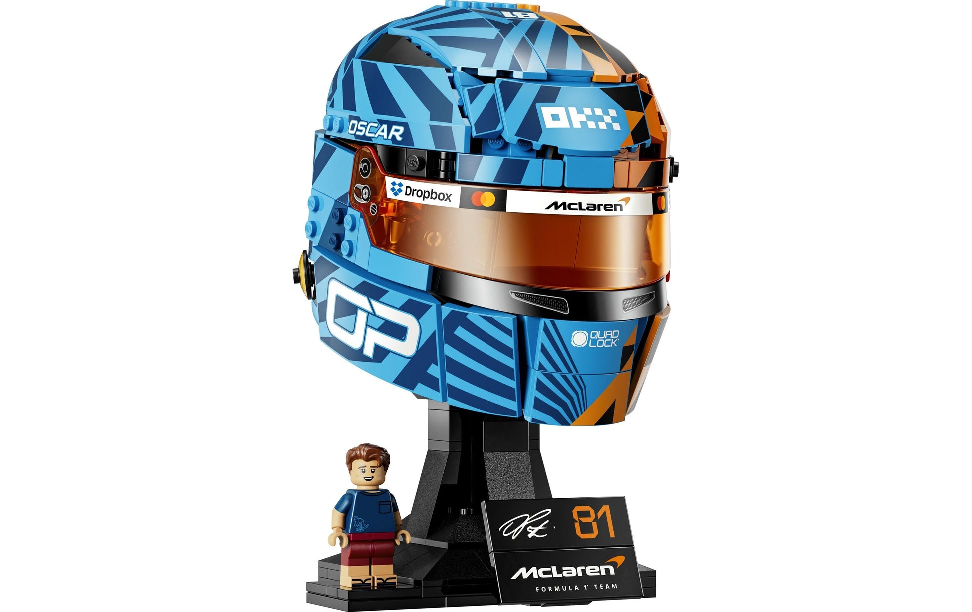 LEGO 3D Puzzle McLaren Mastercard F1 Team Piastri Helm – 793 Teile – 26,2×7,1×38,2 cm – ab 14 Jahren