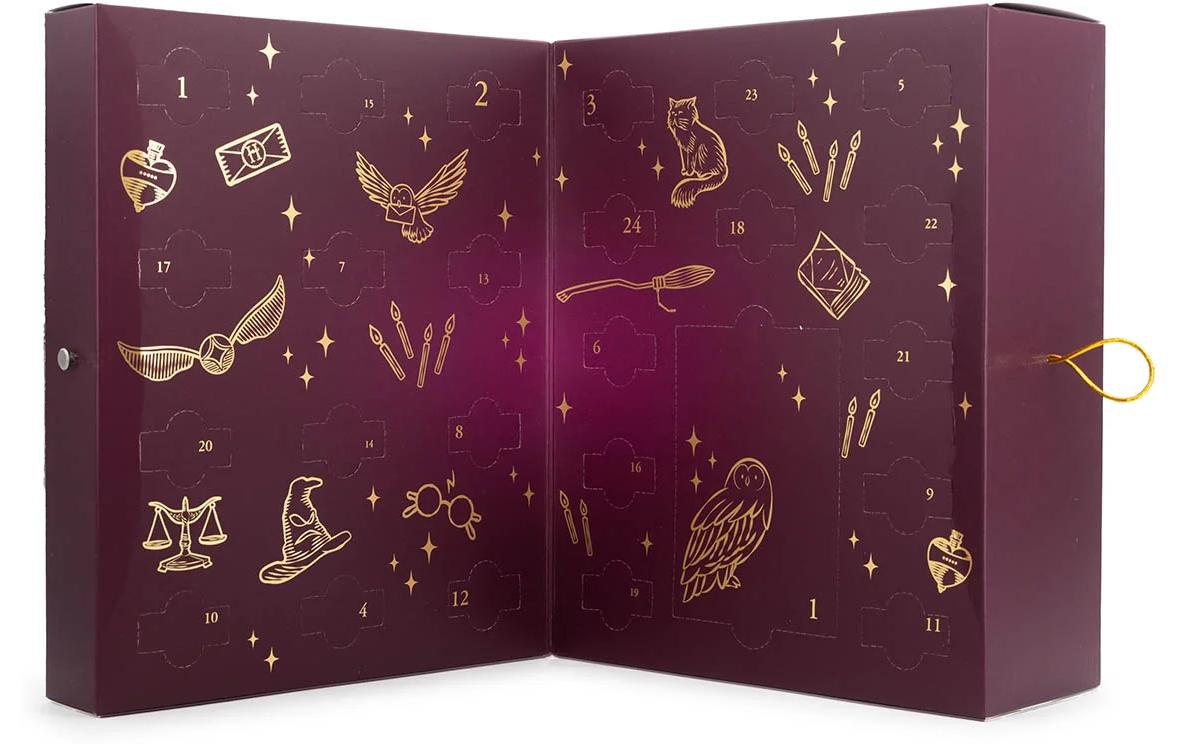 Balthasar Harry Potter Adventskalender – Geschenkset, Keramik-Duftlampe Schwarz, Ø 27 × 22 cm, 24 Duftwachs