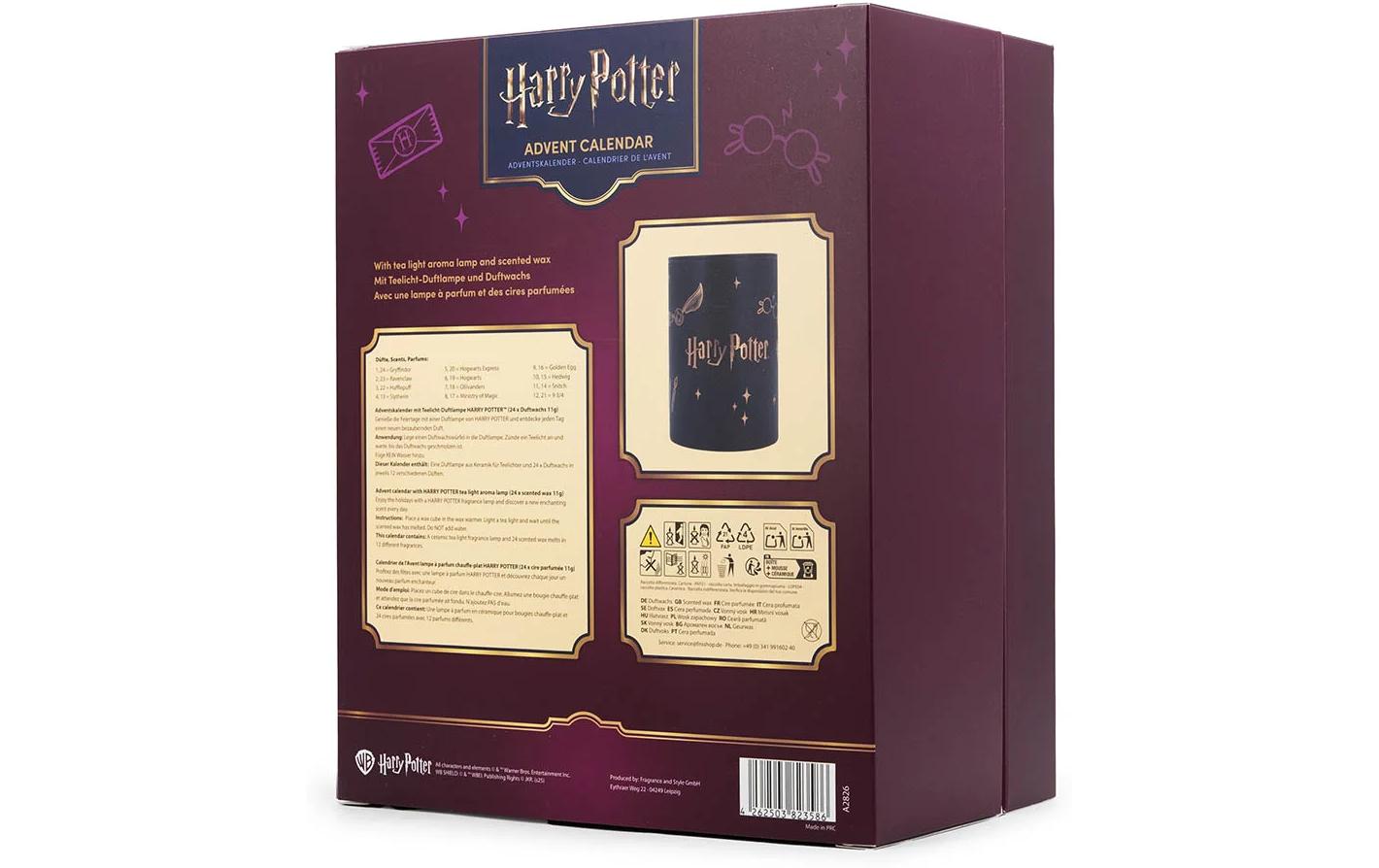 Balthasar Harry Potter Adventskalender – Geschenkset, Keramik-Duftlampe Schwarz, Ø 27 × 22 cm, 24 Duftwachs