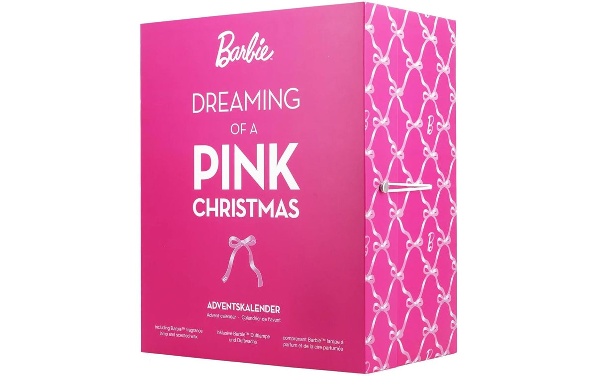 Balthasar Adventskalender – Barbie – Befüllt: Duftlampe & 24 Duftwachs – Ø 27 × 22 cm