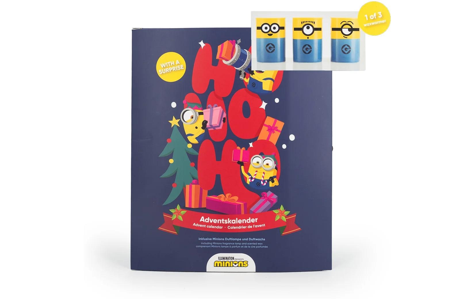 Balthasar Adventskalender – Minions – mit Duftlampe & 24 Duftwachs – Ø 27 × 22 cm