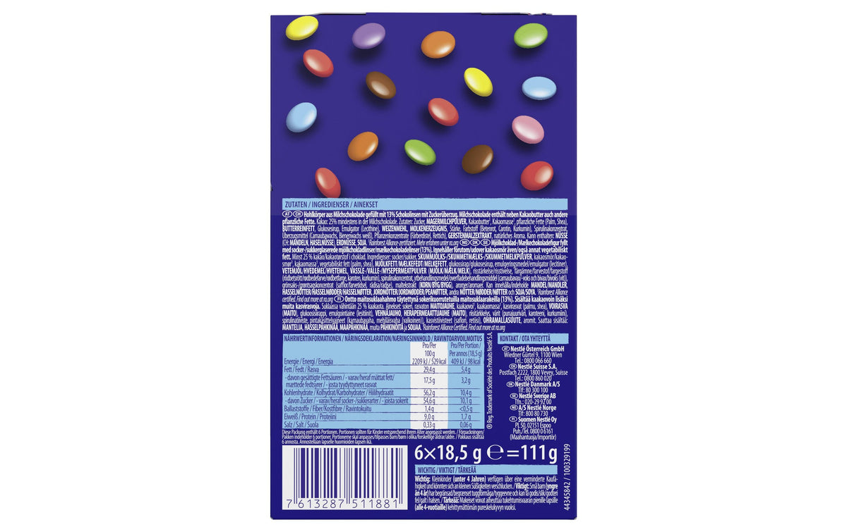Nestlé snacks Nestlé Smarties Baumschmuck Schokolade – 111 g