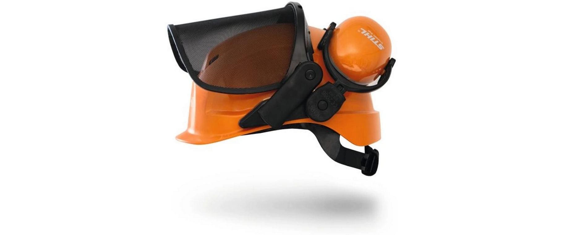 Stihl Schutzhelm Dynamic Ergo – Einheitsgrösse, Orange, Nylon, mit Visier