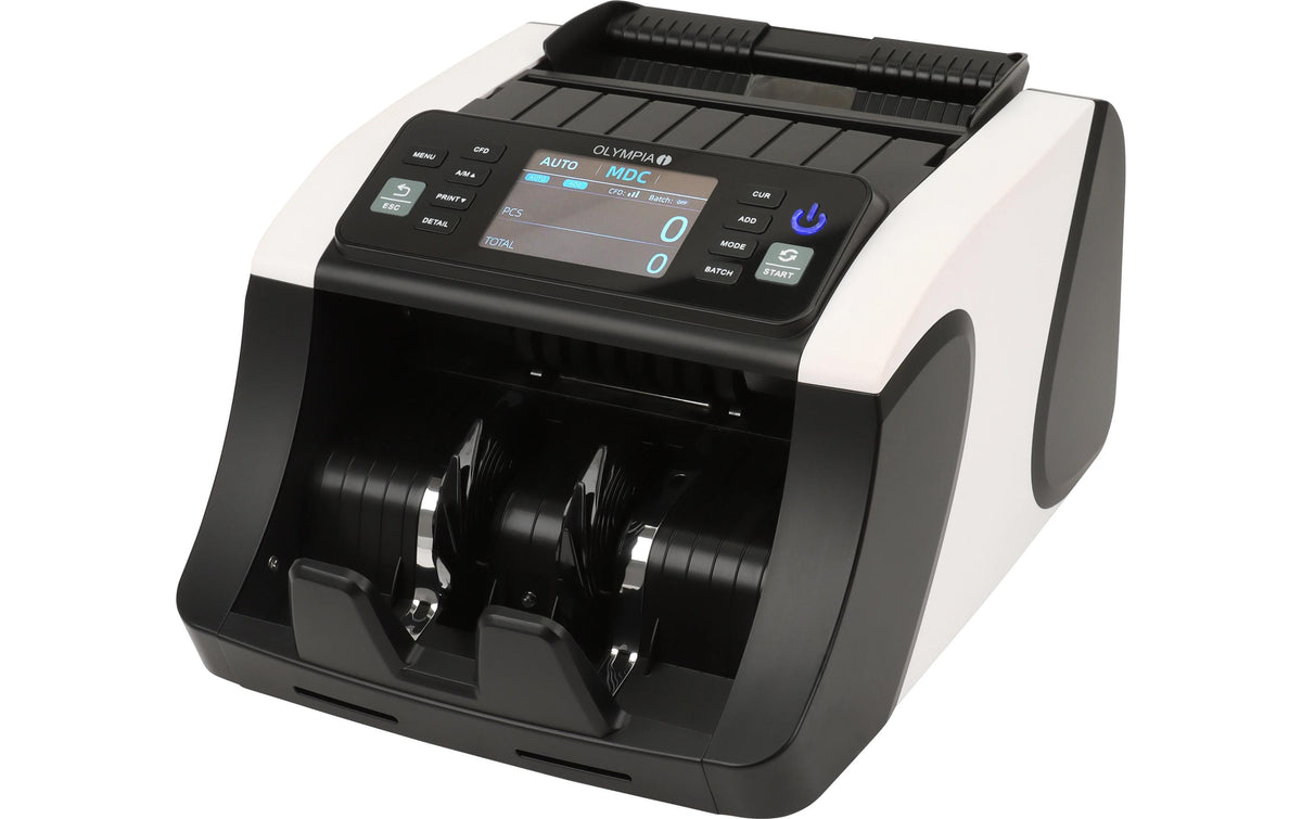 Olympia Safescan NC570 Plus – Banknotenzähler, 320 × 50 × 190 mm, Schwarz