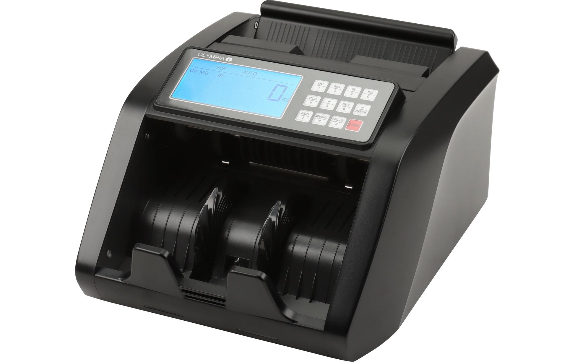 Olympia Safescan NC440 – Banknotenzähler – EUR, Schwarz, 280 × 50 × 160 mm