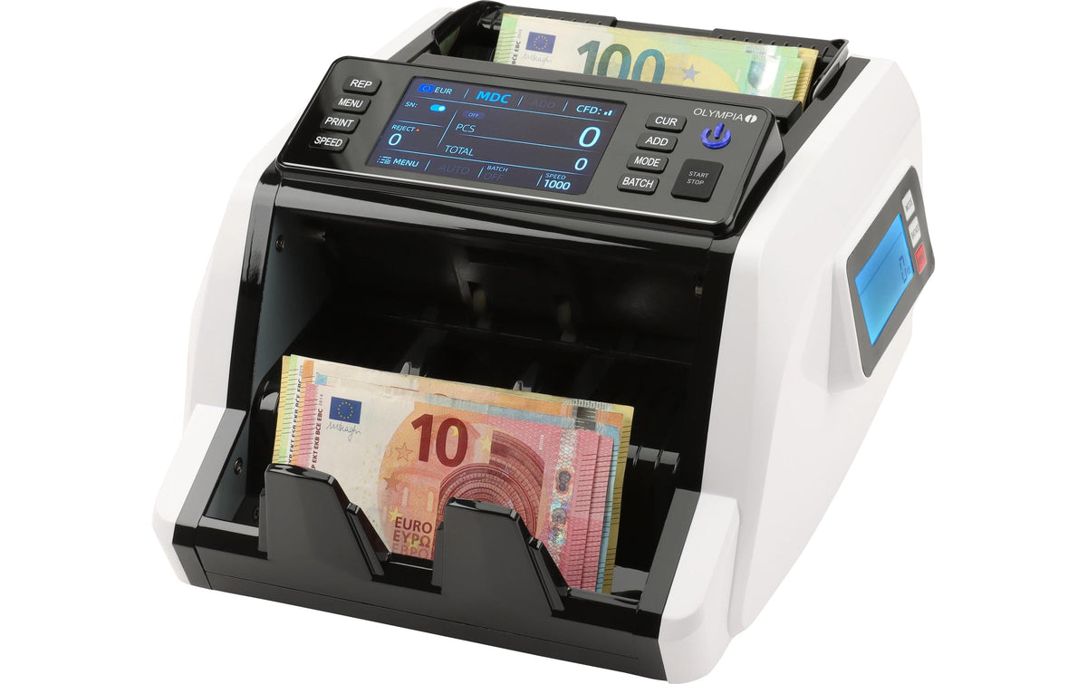 Olympia Safescan NC580 Plus – Banknotenzähler – 330 × 210 × 80 mm, 4 kg, Schwarz