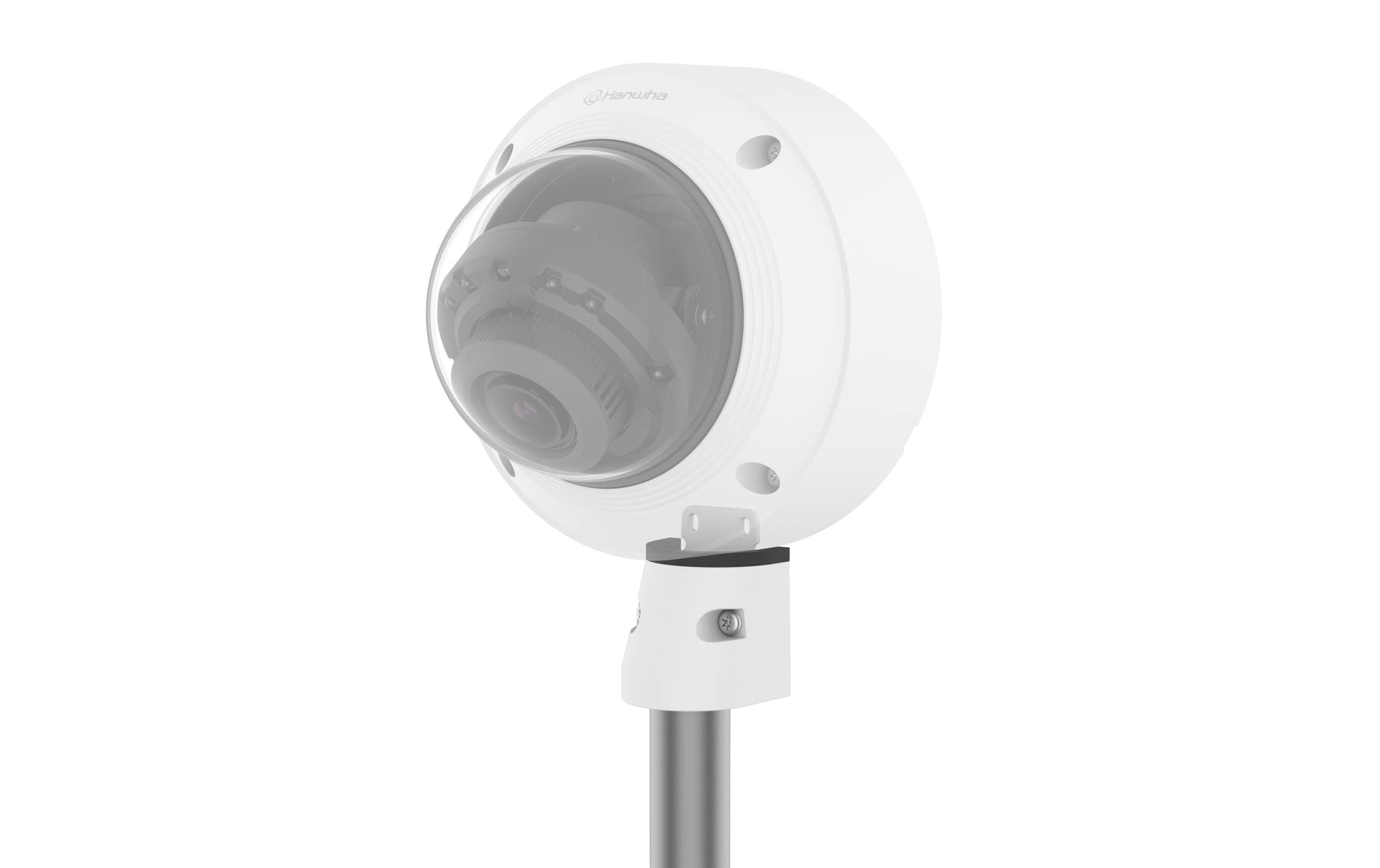 Hanwha SBP-061BA Kabeldurchführung – Aluminium, Outdoor – für PNM-C16013R, QNV-C8083R, QNV-C9083R u. a. – Weiss