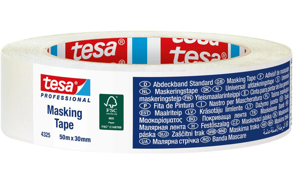 TESA Malerband, Weiss – 50 mm × 50 m, Innen