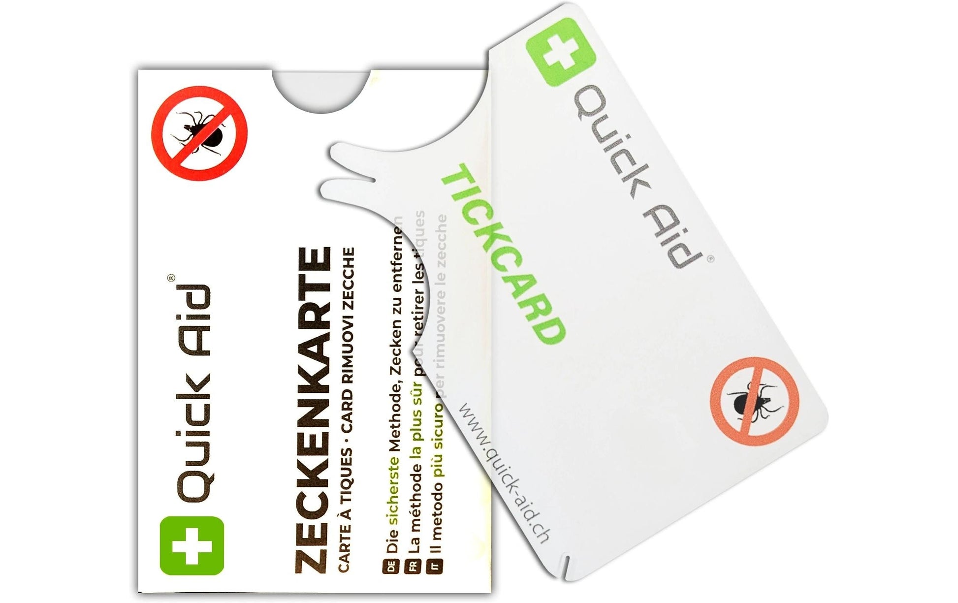 Quick aid Zeckenzange – für Erwachsene & Kinder, transparent