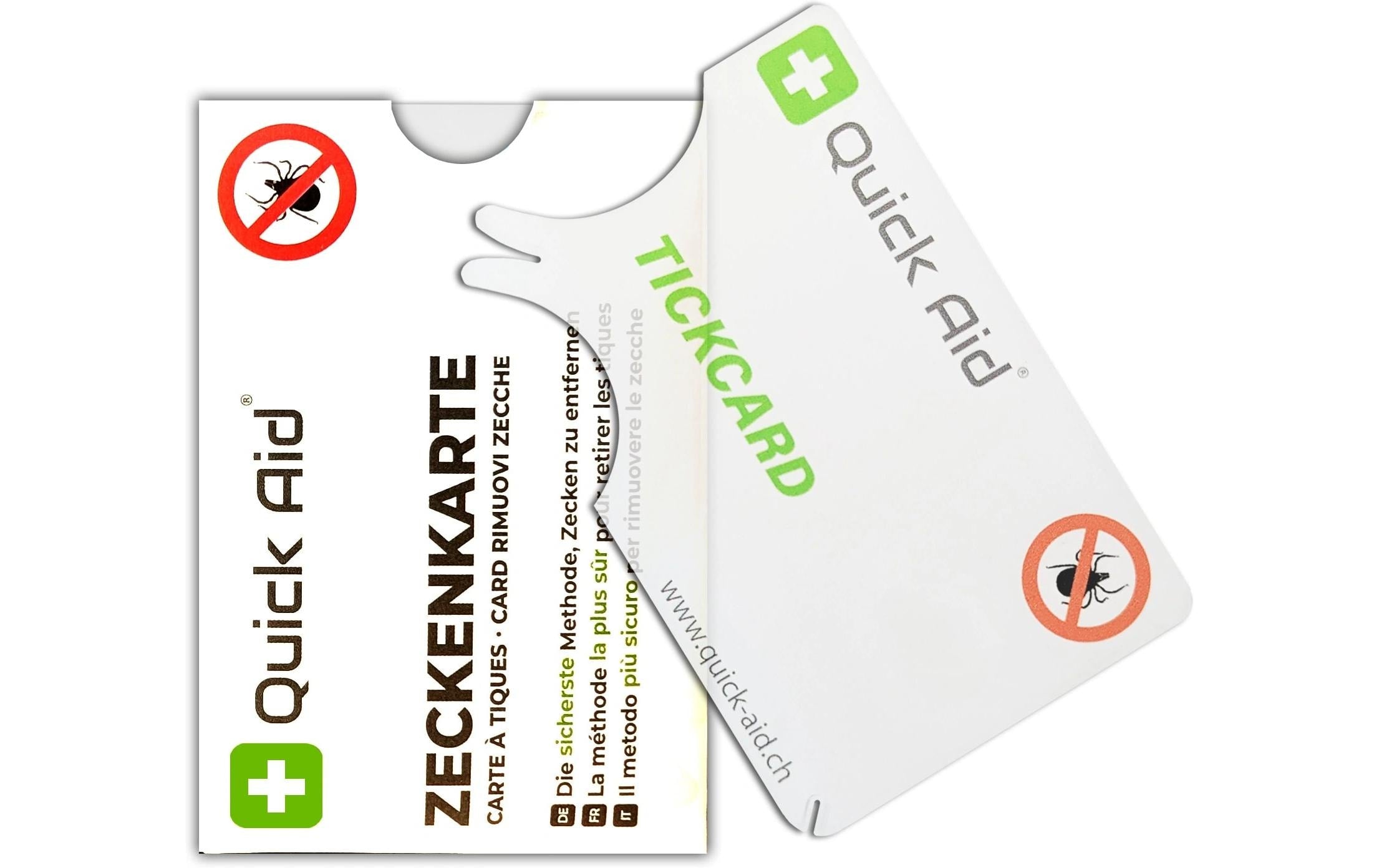 Quick aid Zeckenzange – für Erwachsene & Kinder, transparent
