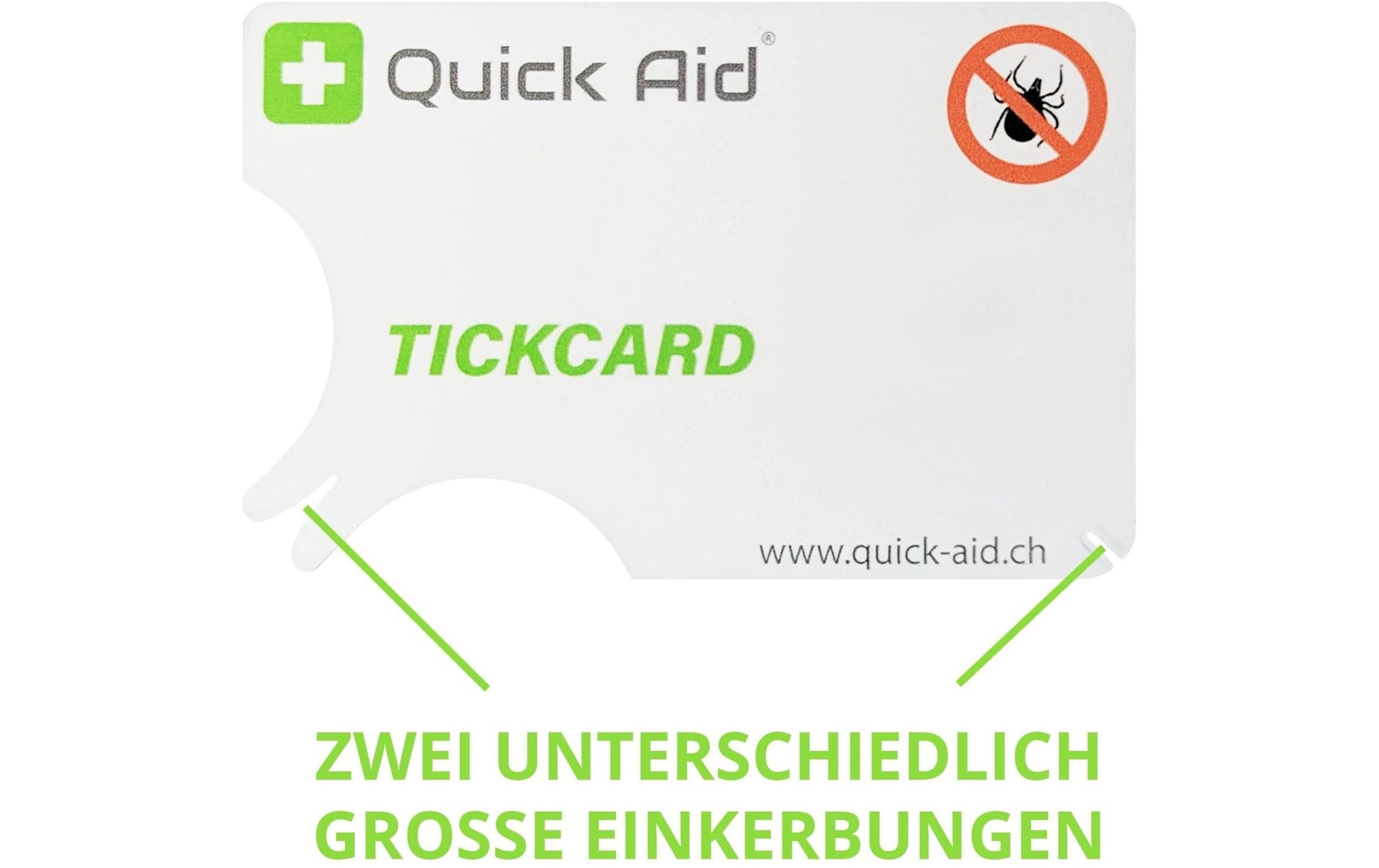 Quick aid Zeckenzange – für Erwachsene & Kinder, transparent