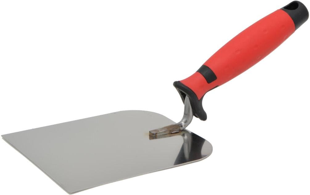 Laser & tools Gipserspachtel – 120 mm, Edelstahl/Kunststoff, Rot