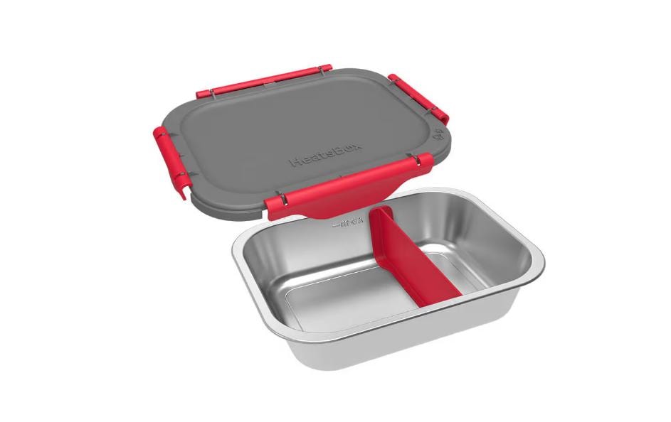 Heatsbox Innenschalen Set – 925 ml, 2 Stk., Edelstahl, 21,5 × 5,5 cm