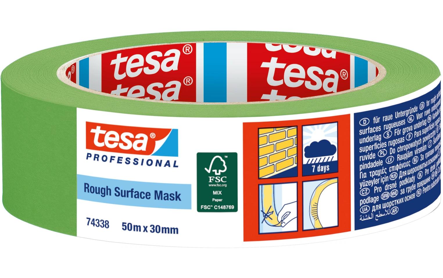 TESA Malerband, Grün – 30 mm × 50 m, Aussen