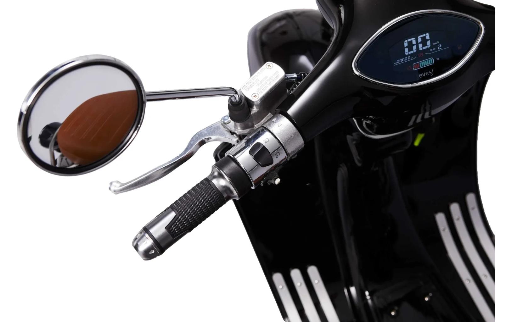 Evess E-Scooter – 2000 W, 45 km/h, Reichweite bis 60 km, 1680 Wh, schwarz