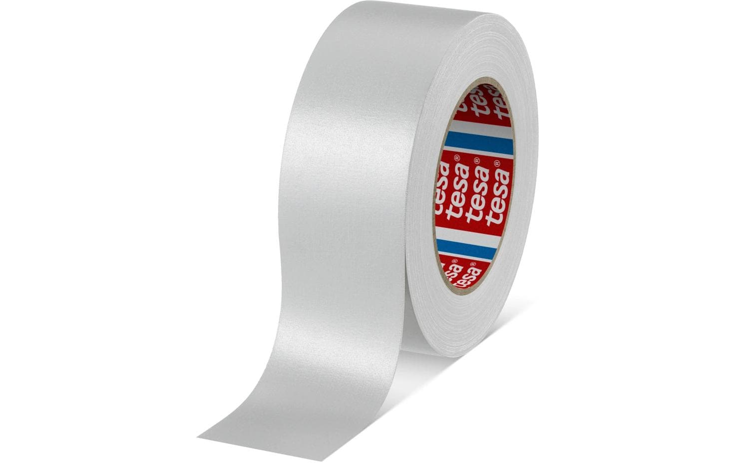 TESA 4651 Gewebeband/Gaffa – 50 mm × 25 m, weiss, Gewebe, wetter- und wasserfest, reissfest