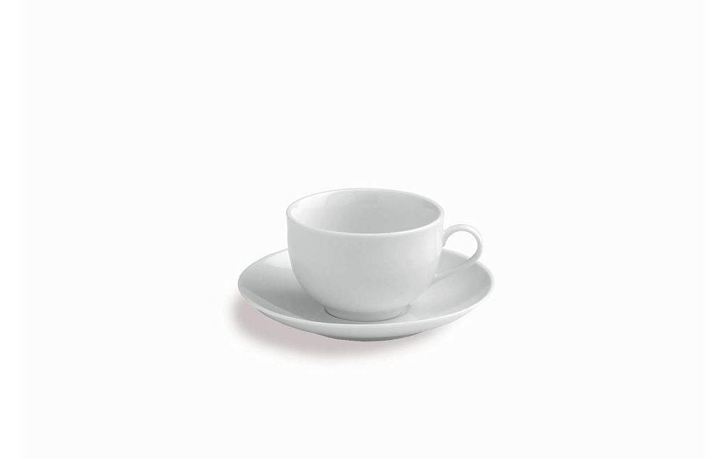 Tognana Porcellane Tognana Kaffeetassen Metropolis – 6er Set, 220 ml, Ø 9 cm, Porzellan, Weiss, spülmaschinenfest