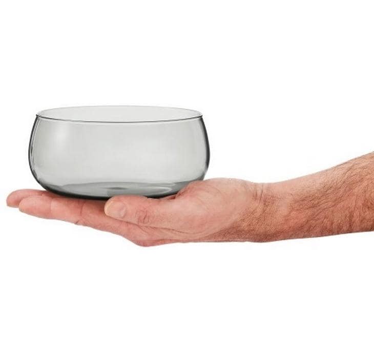 AdHoc Dip-Schale – 660 ml, Ø 13 cm, H 6,5 cm, Borosilikatglas, Transparent, spülmaschinenfest