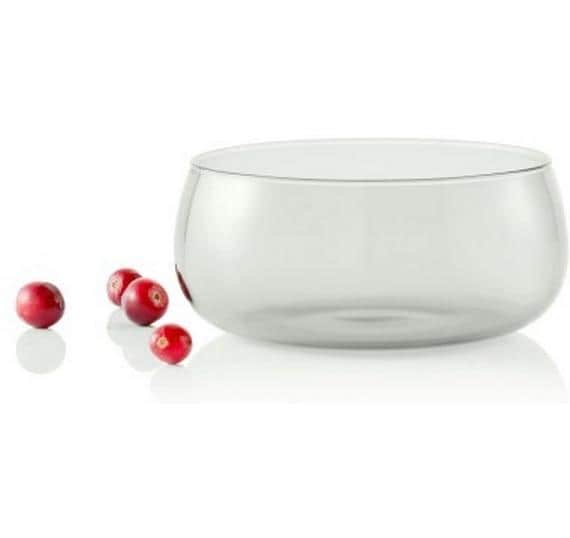AdHoc Dip-Schale – 660 ml, Ø 13 cm, H 6,5 cm, Borosilikatglas, Transparent, spülmaschinenfest