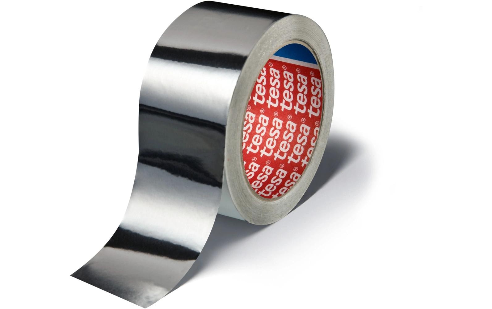 TESA Alufolienband – 50 mm × 50 m, silber, Aluminium, permanent, 1 Stück