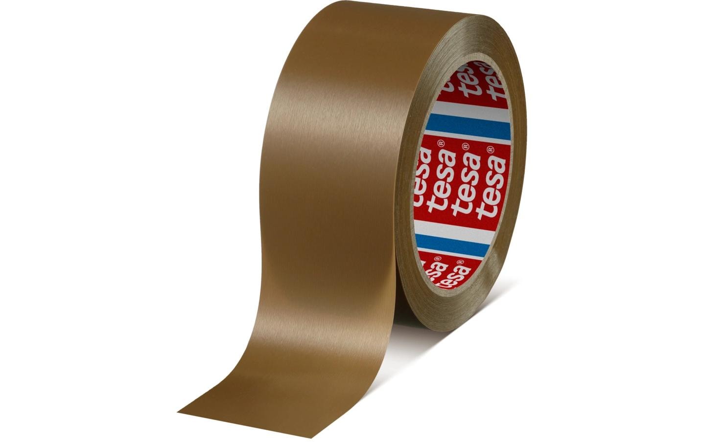 tesa – Verpackungsband, PVC, 50 mm × 66 m, Braun, Naturkautschuk