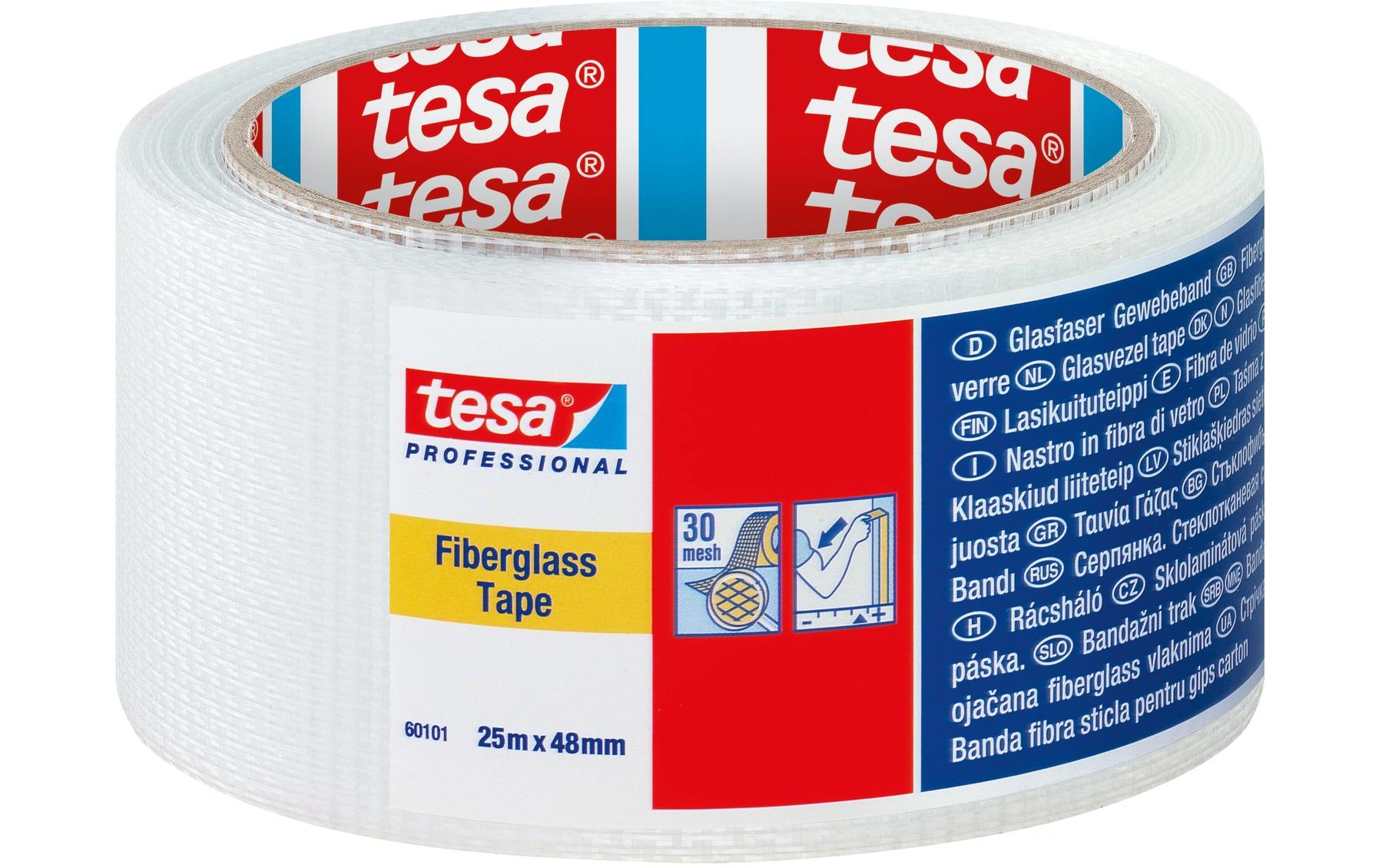 tesa – Filamentband, filamentverstärkt, 48 mm × 90 m, weiss, 1 Rolle